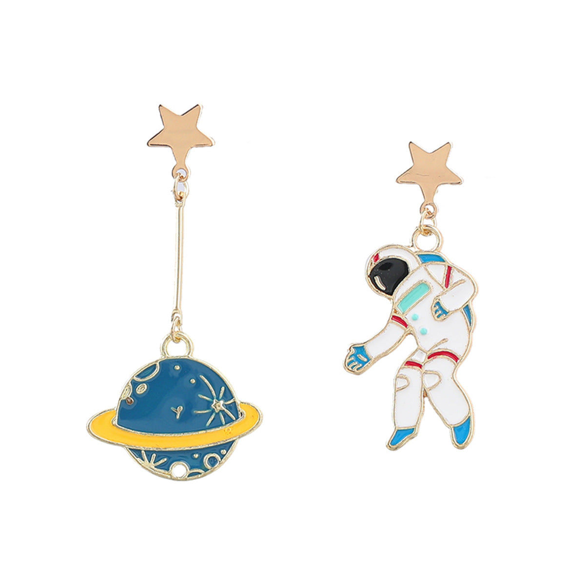 Pendientes De Aleación De Astronautas De Planeta De Goteo al por mayor